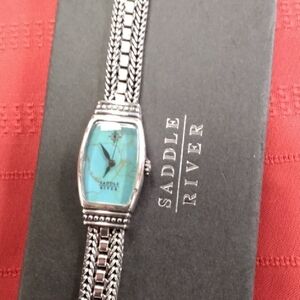 Saddle River Silver and Turquoise Women's Watch